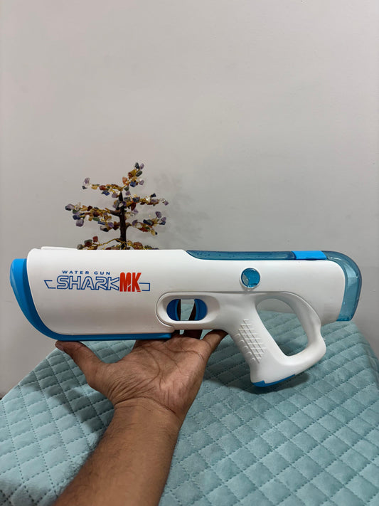 Electric Water Gun with Battery & Charger Cable (White)